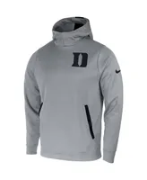 Men's Nike Gray Duke Blue Devils 2-Hit Performance Pullover Hoodie