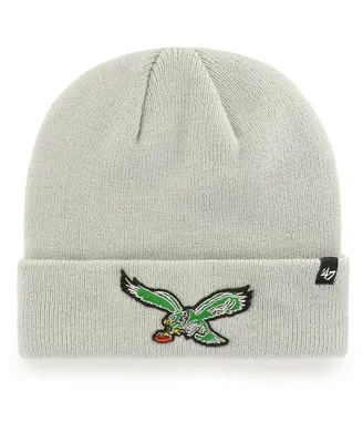 Men's '47 Brand Gray Philadelphia Eagles Legacy Cuffed Knit Hat