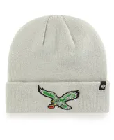 Men's '47 Brand Gray Philadelphia Eagles Legacy Cuffed Knit Hat