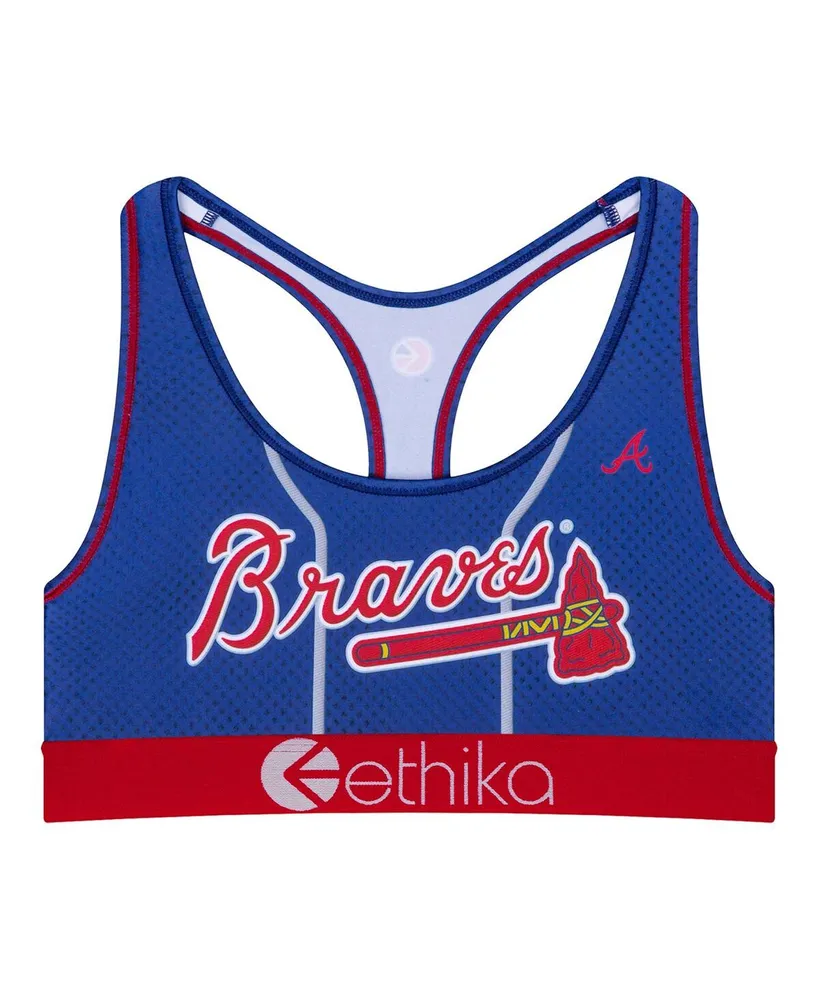 Ethika Women's Ethika Navy Atlanta Braves Babe Sports Bra