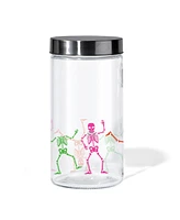 Style Setter Colorful Skeletons Glass Jar, 60 oz