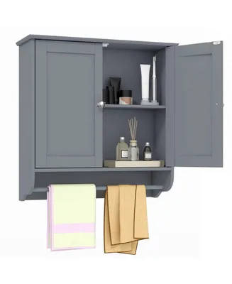 Costway Wall Mounted Bathroom Medicine Cabinet Storage Cupboard