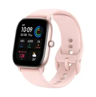 Gts 4 Mini Smartwatch Unisex Watch - Flamingo Pink Silicone Strap