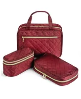 Ms. Jetsetter Travel Trio (3 Pieces) with Jewelry Case, Makeup and Toiletry Bag | Accessories