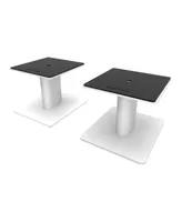 Kanto SP6HD 6" Universal Desktop Speaker Stands with Rotating Top Plates and Cable Management - Pair