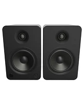 Kanto YU6 Powered Bookshelf Speakers with SE6 Elevated Desktop Speaker Stands