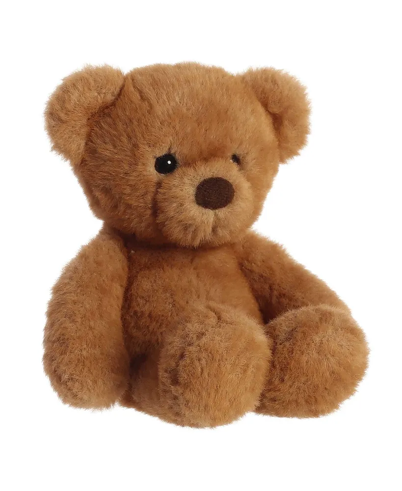 Aurora Small Softie Bear Snuggly Plush Toy Brown 6"