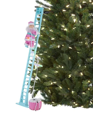 43" Animated Pastel Super Climbing Santa