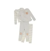 Infant Boys 4-Piece Mix n Match Long Sleeve Top and Jogger Pants Waffle Pajama Set