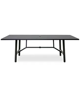 Astaire 84" x 42" Rectangle Outdoor Slat Top Dining Table