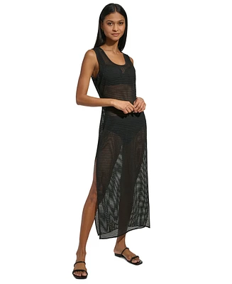 Dkny Women's Mesh Maxi Dress Swim Cover-Up