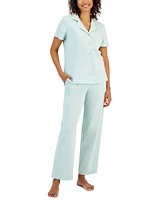 Charter Club Women's 2-Pc. Notched-Collar Pajamas Set, Created for Macy's