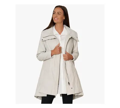 Stella Carakasi Women's Full-Zip-Front Water-Repellent Definitive Coat