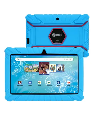 Contixo 7" V8-2 Kids Android 11 Bluetooth Wi-Fi Pro Hd Tablet 32GB Featuring 50 Disney eBooks with 2MP Dual Camera Toddler Child Proof Case