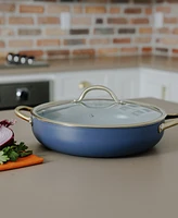 Sedona Kitchen Ceramic 13" Everyday Pan with Lid