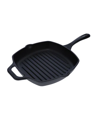 Victoria 10" Cast Iron Deep Grill Pan