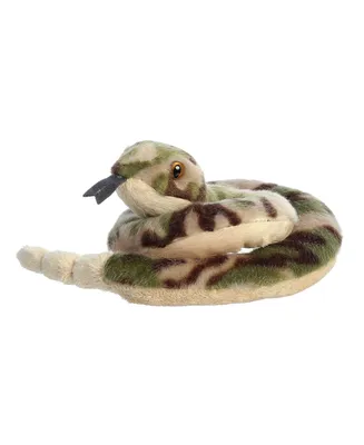 Aurora Small Slick Snake Mini Flopsie Adorable Plush Toy Green 8"