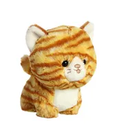 Aurora Small Orange Tabby Cat Teddy Pets Playful Plush Toy Orange 7"