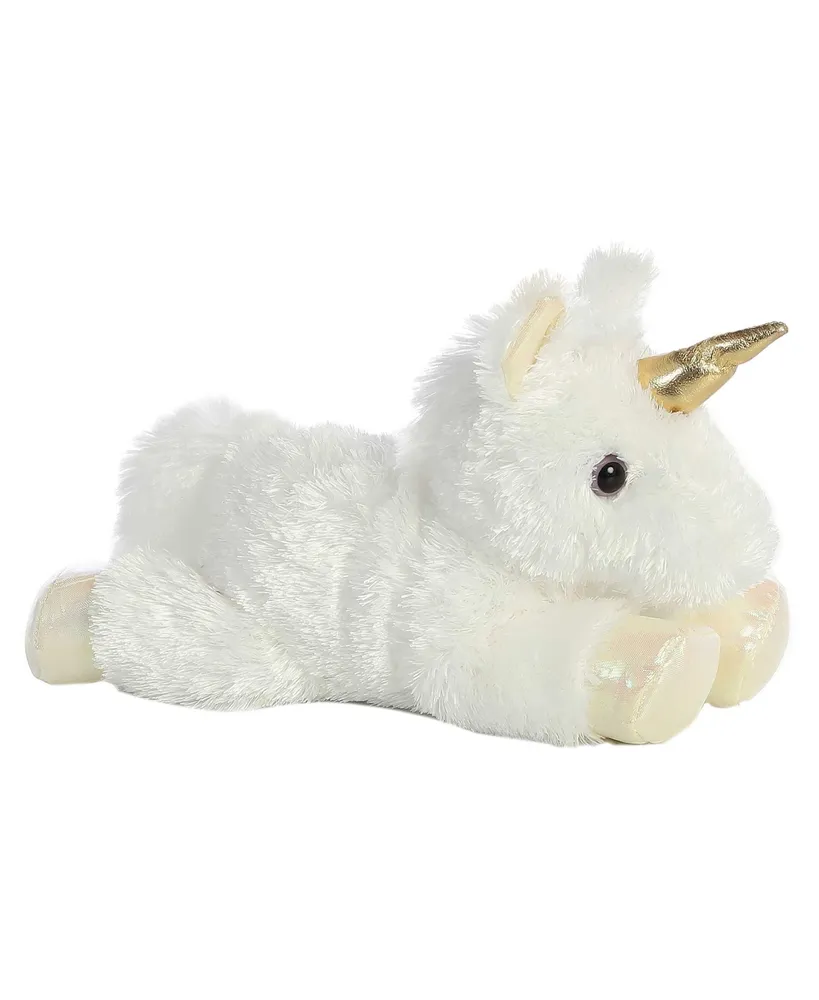 Aurora Small Celestial Mini Flopsie Adorable Plush Toy White 8"