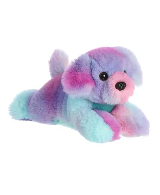 Aurora Small Puppy Mini Flopsie Adorable Plush Toy Purple 8"