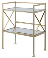 Convenience Concepts 30.75" Metal Gold-Tone Coast Bar Hall Table