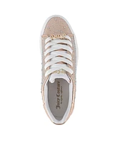 Juicy Couture Women's Alanis Rhinestone Lace Up Platform Sneakers