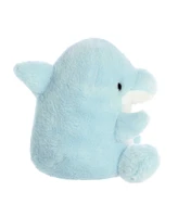 Aurora Mini Clicks Dolphin Palm Pals Adorable Plush Toy Blue 5"