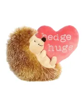 Aurora Small Hedgehugs Hedgie Just Sayin' Witty Plush Toy Brown 7"