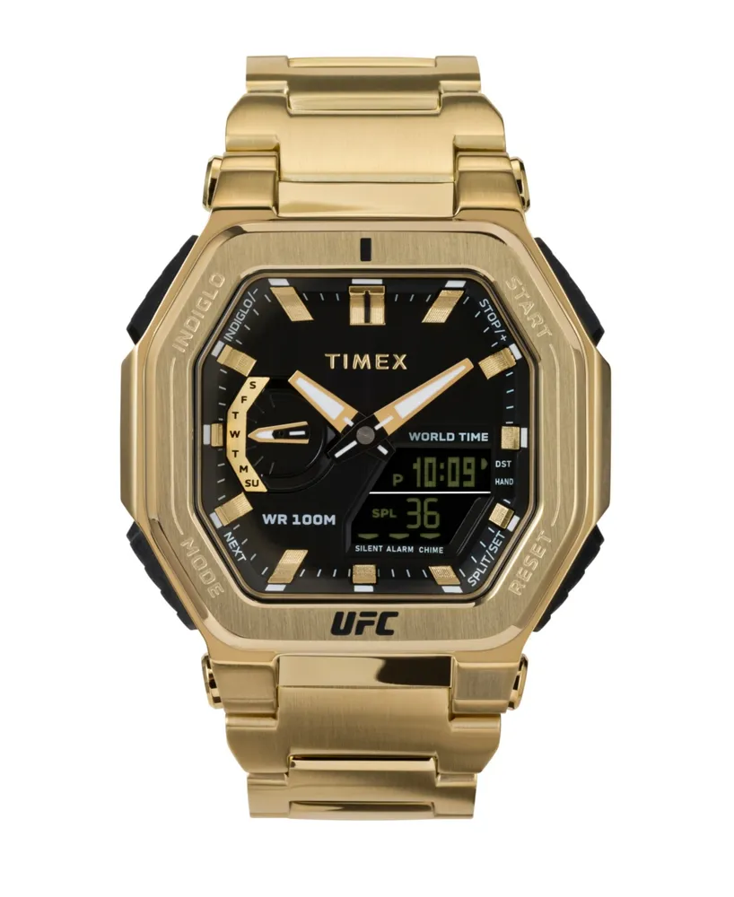 Timex Ufc Men's Colossus Analog-Digital -Tone Stainless Steel Watch, 45mm