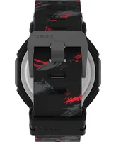 Timex Ufc Men's Colossus Analog-Digital Black Polyurethane Watch, 45mm