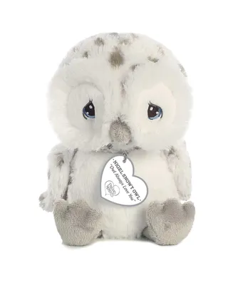 Aurora Small Nigel Snowy Owl Precious Moments Inspirational Plush Toy White