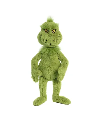 Aurora Large Grinch Dr. Seuss Whimsical Plush Toy Green 16"