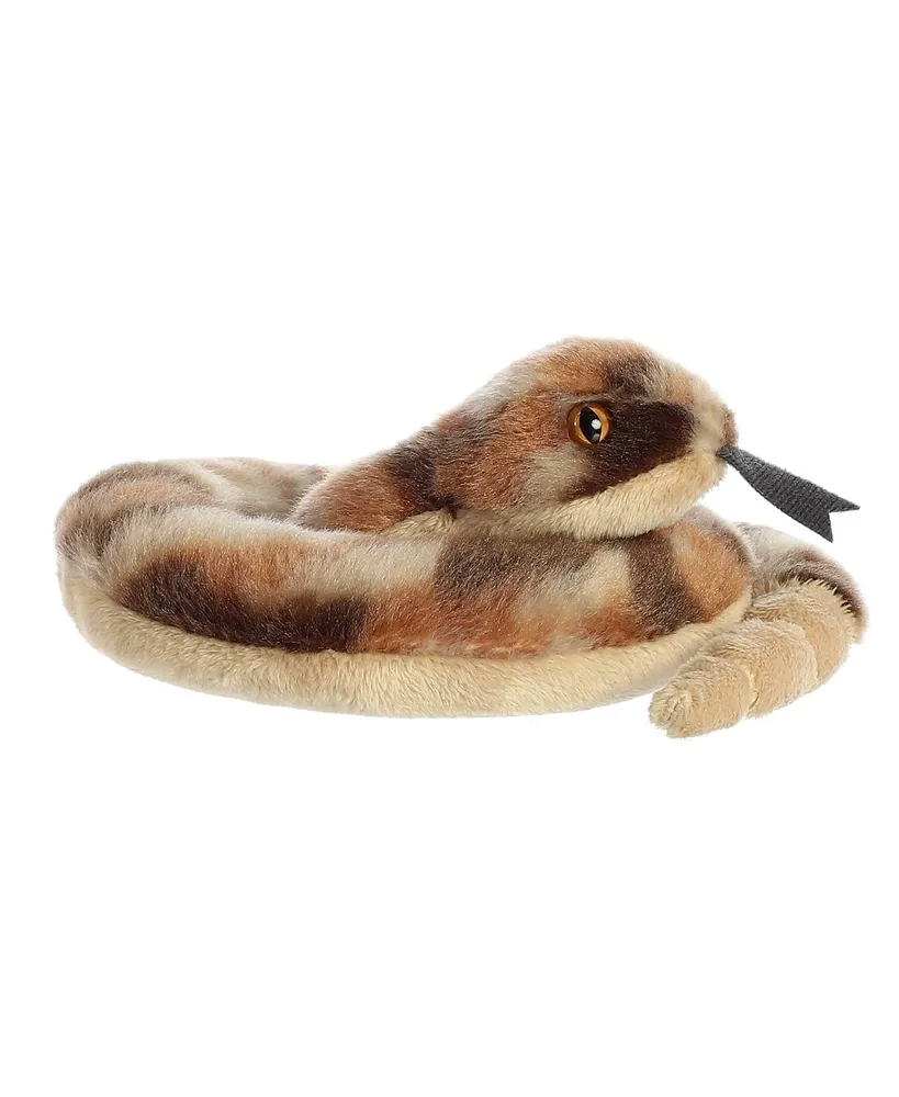 Aurora Small Ruse Rattlesnake Flopsie Adorable Plush Toy Brown