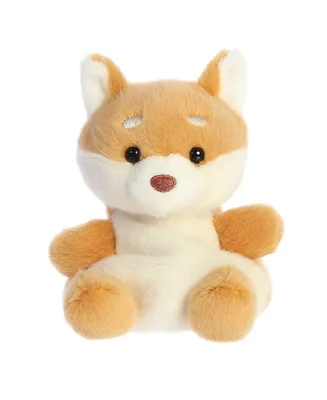 Aurora Mini Keiko Shiba Inu Palm Pals Adorable Plush Toy Brown 5"