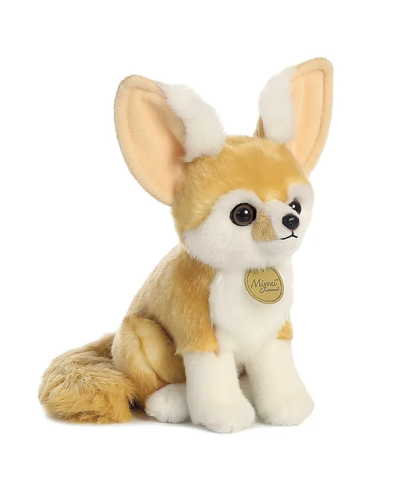 Aurora Small Fennec Fox Miyoni Adorable Plush Toy Brown 8"