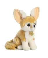 Aurora Small Fennec Fox Miyoni Realistic Plush Toy Brown 9"