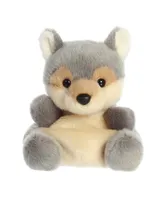 Aurora Mini Lucian Wolf Palm Pals Adorable Plush Toy Gray 4.5"