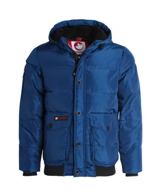 Canada Weather Gear Mens Machine Washable High Neck Puffer Jacket