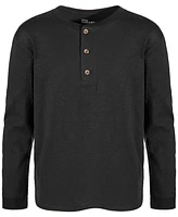 Epic Threads Big Boys Solid Henley Shirt, Created for Macy's