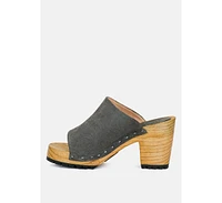Jarrah Womens Suede Slide Sandals