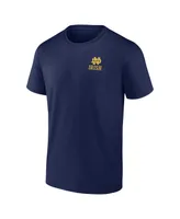 Men's Fanatics Navy Notre Dame Fighting Irish Hometown Play Like A Champion Today 2-Hit T-shirt