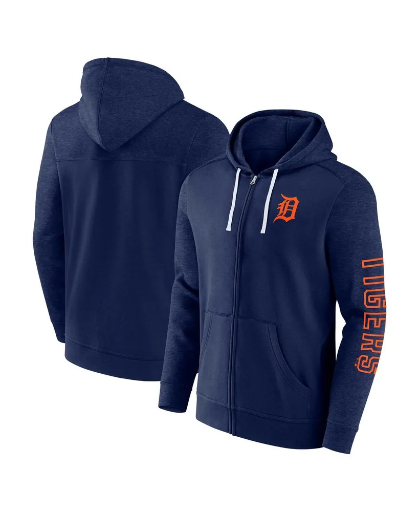 Men's Fanatics Navy Detroit Tigers Offensive Line Up Full-Zip Hoodie