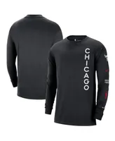 Men's Nike Black Chicago Bulls 2023/24 City Edition Max90 Expressive Long Sleeve T-shirt