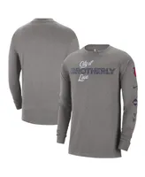 Men's Nike Charcoal Philadelphia 76ers 2023/24 City Edition Max90 Expressive Long Sleeve T-shirt
