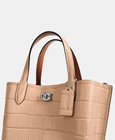 Coach Embossed Croc Willow Tote 24