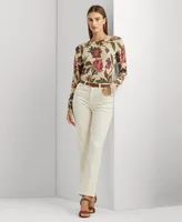 Lauren Ralph Lauren Women's Floral Cotton-Blend Sweater
