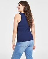 On 34th Women's Ribbed High-Neck Tank Top, Xxs-4X, Created for Macy's