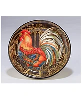 Certified International Gilded Rooster 4-Pc. Soup/Pasta Bowl