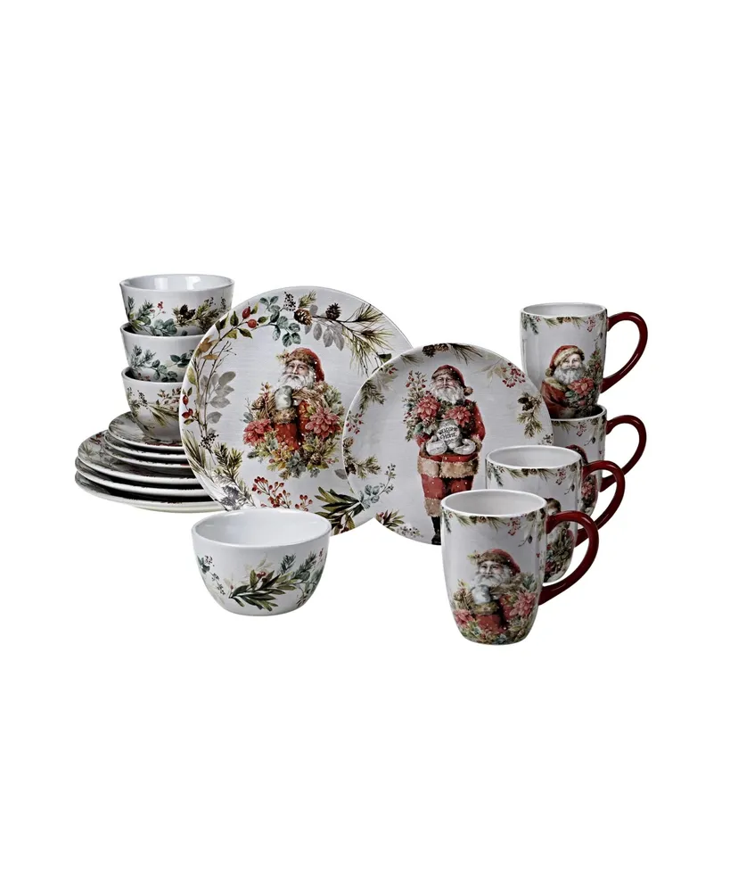 Certified International Christmas Story 16 Piece Dinnerware Set