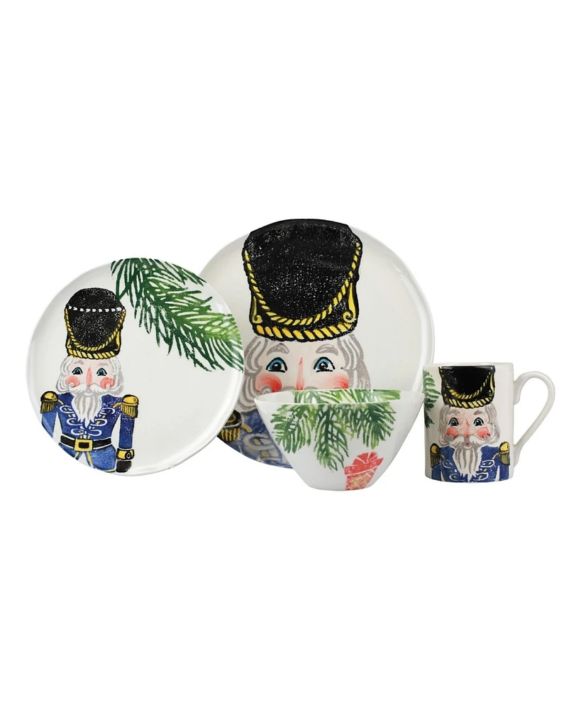 Vietri Nutcrackers 4-Piece Place Setting